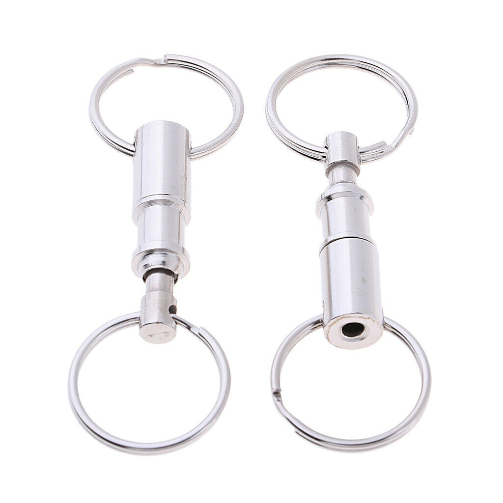 2 pieces detachable key chain for camping, hiking, hiking,