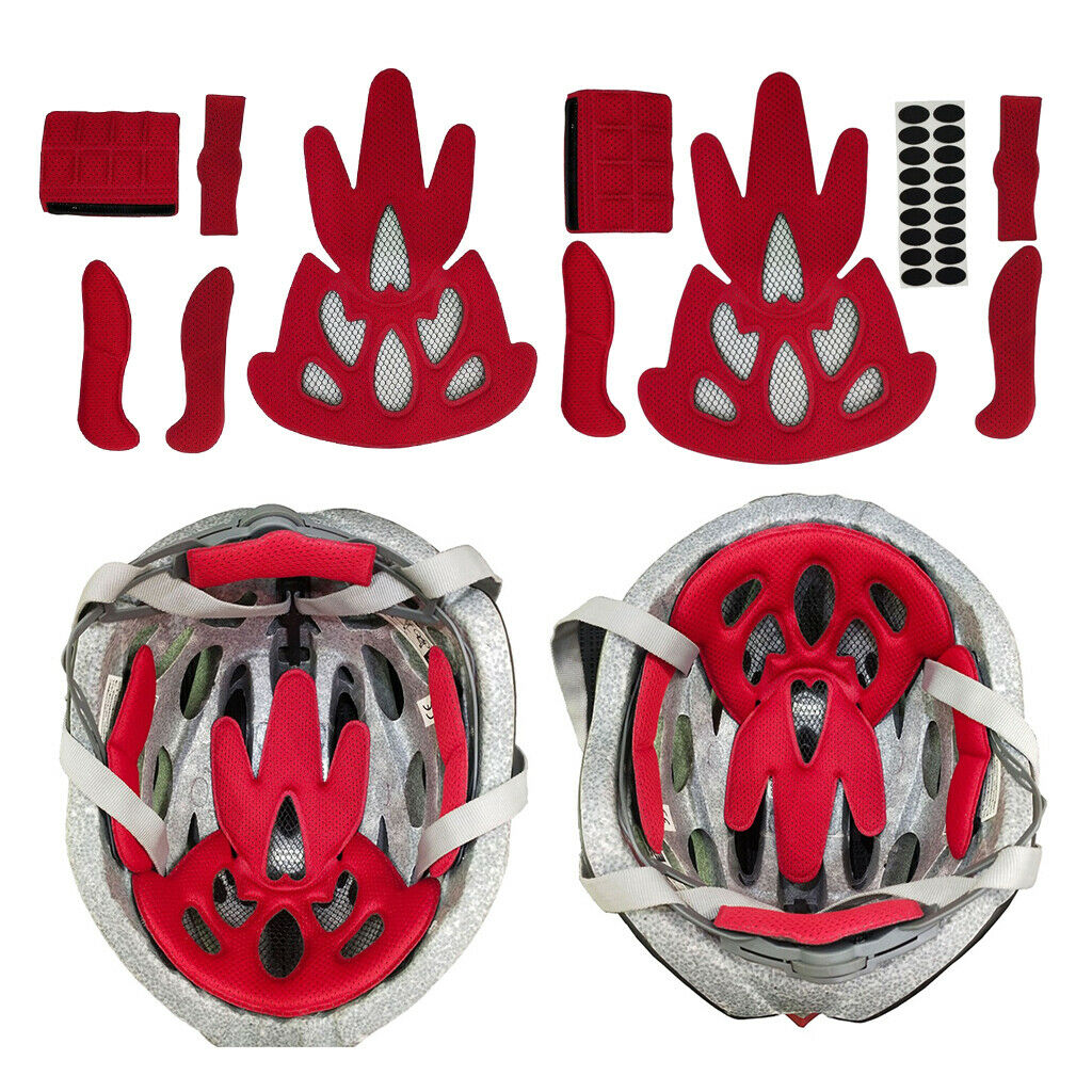 Sponge Helmet Padding Kits Bike Safety Pads Replacement Lining Mats Chin Pad