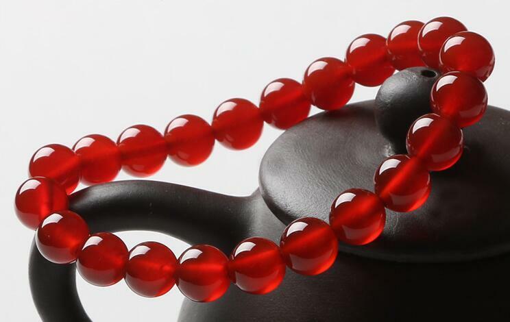 Beautiful AAA natural onyx stones circular elastic beads bracelet 10 mm 7.5"