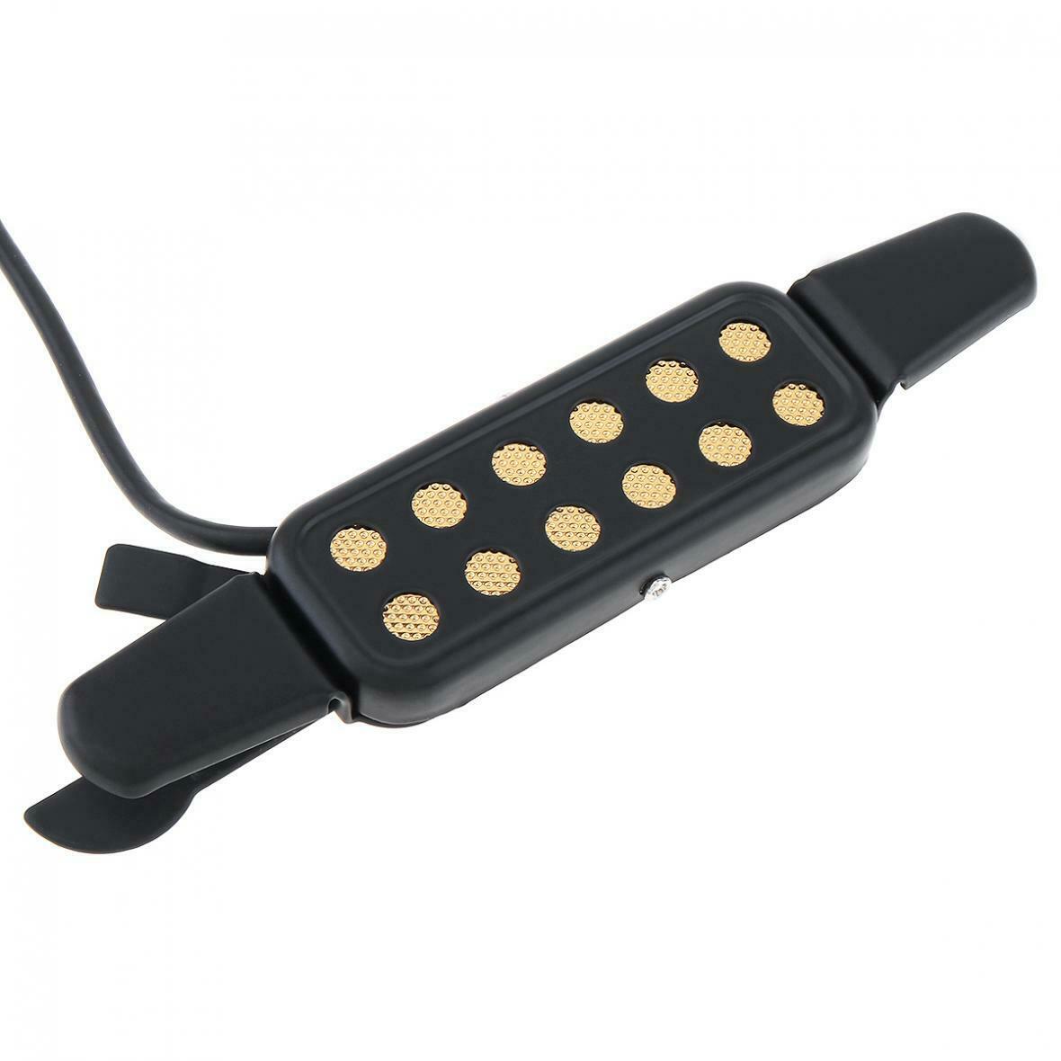 Universal Black Guitar Sound Pickup w/ 2.9m Cable for Acoustic Classical Guitar