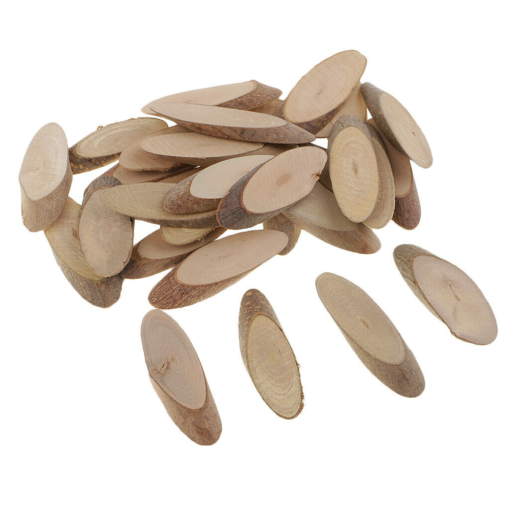 Blesiya 30pcs Log Slices Wood Art Crafts Centerpieces Wedding Decoration DIY