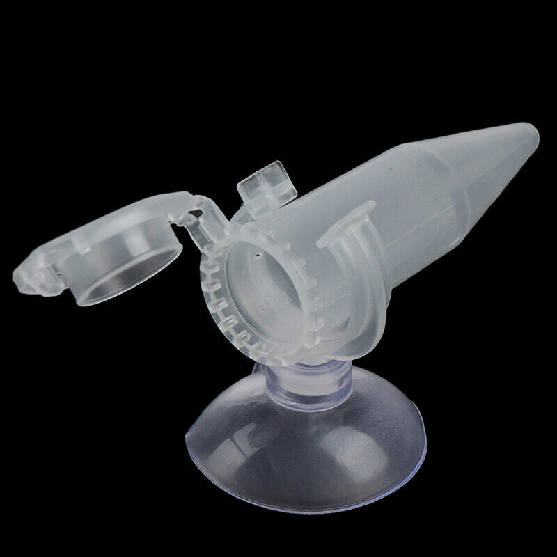 Automatic Fish Feeder Tapered Aquarium Worm Feeder Funnel Cup With Suctio.l8