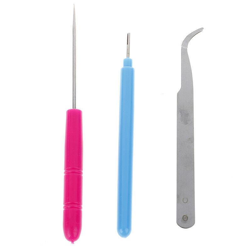 3xPaper DIY Set Quilling Paper Tools Tweezer Needle Pins Slotted Pen Tool.l8
