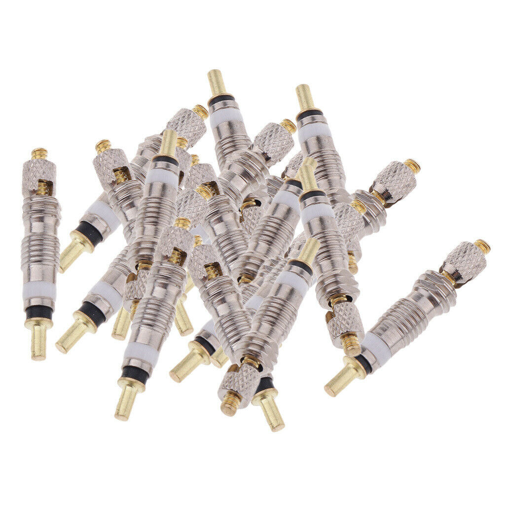 40Pcs Copper Presta Valve Core Cycle Tubeless French Cores Parts Accessories
