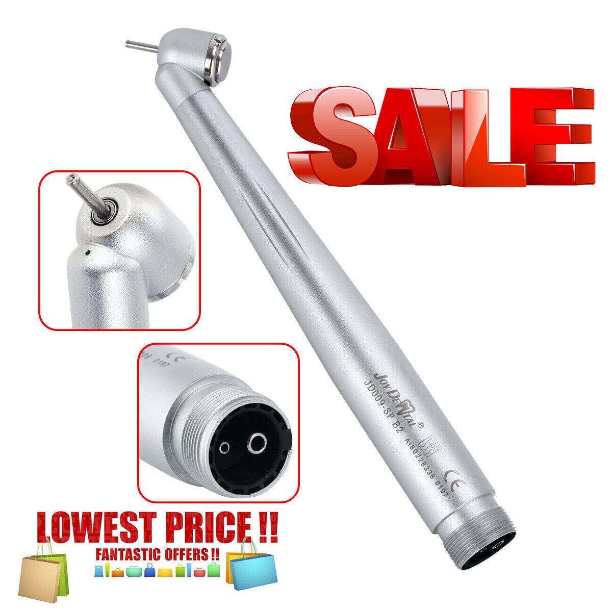 5 X NSK PANA MAX Type Dental 2 Holes 45 degree High Speed Turbine Handpiece