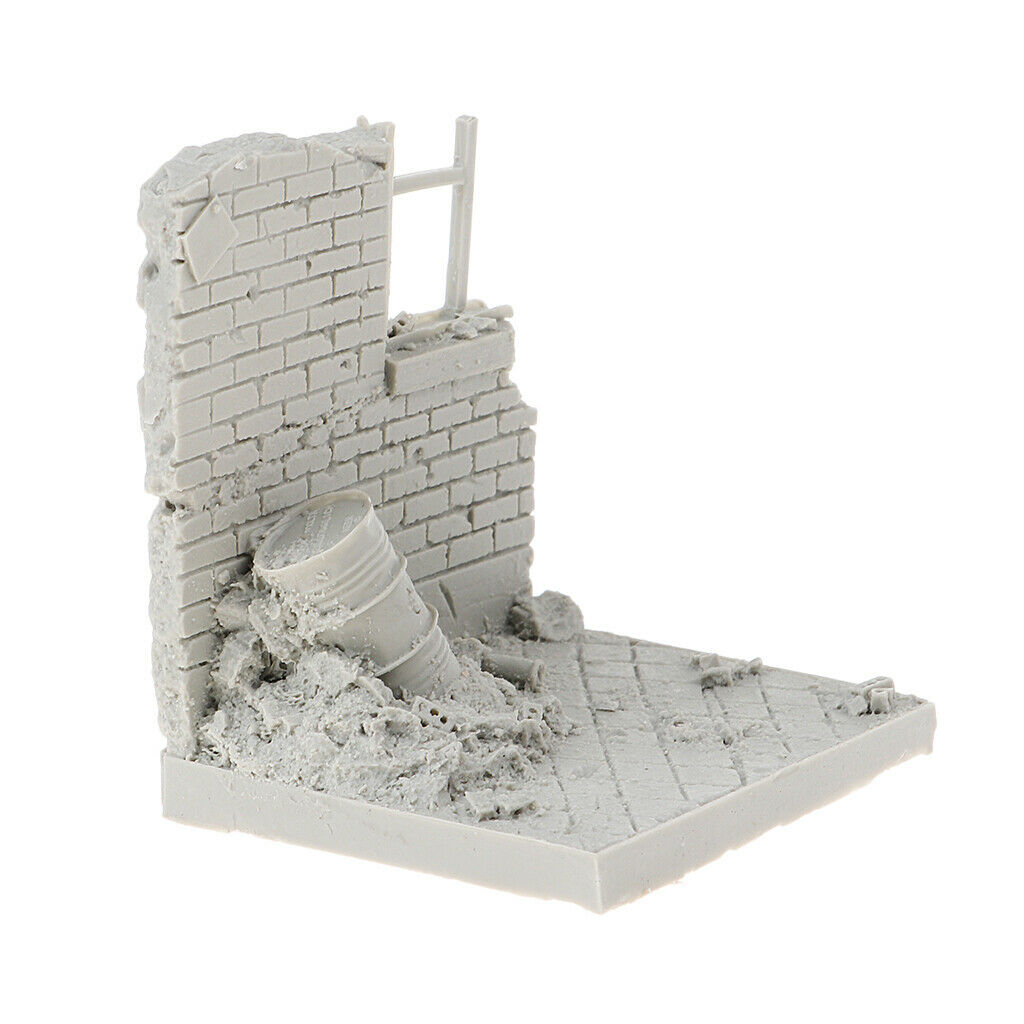Crafts 1/35 Battlefield Base City Ruins Wall Miniatures for Landscape Kits