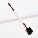 Wooden Eyebrow Eyelash Dual-Comb Extension Brush, Comb Cosmetic Makeup Tool - 20