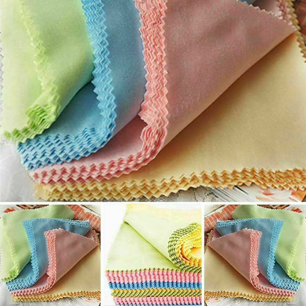 10* Microfiber Cleaning Cloth Phone Screen Camera Lens Glasses Square Cleaner JT