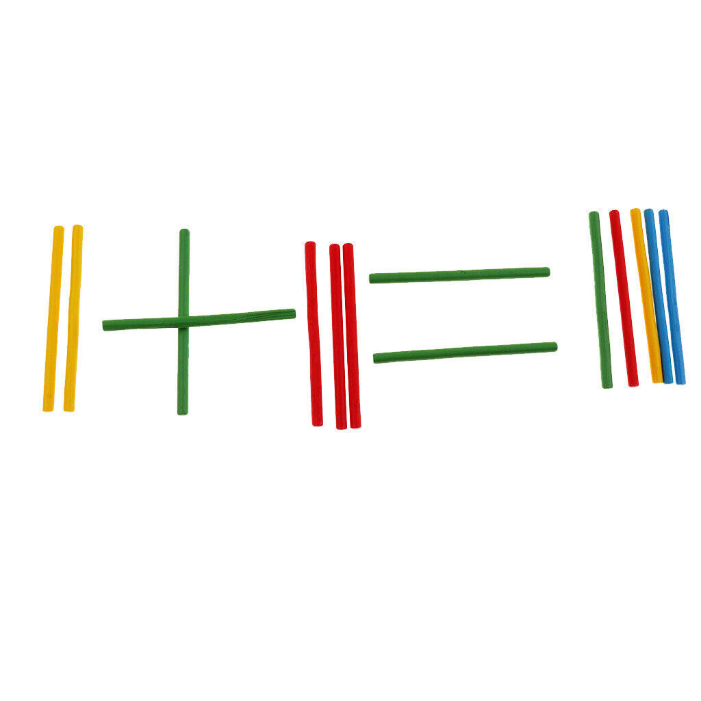 Teaching Tool Math Number Counting Sticks with Blackboard and Clock Rabbit