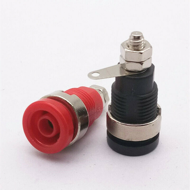 10Pcs Multimeter Banana Jack Test Probe Binding Posts 4 Mm Banana Jack Nuts