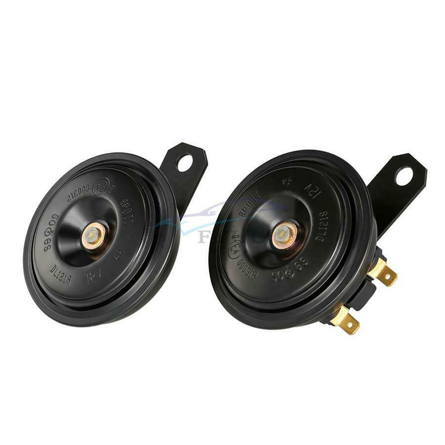 2Piece Car Truck 12V/4A Automotive Electronic Horn 48W Balck Color Universal New