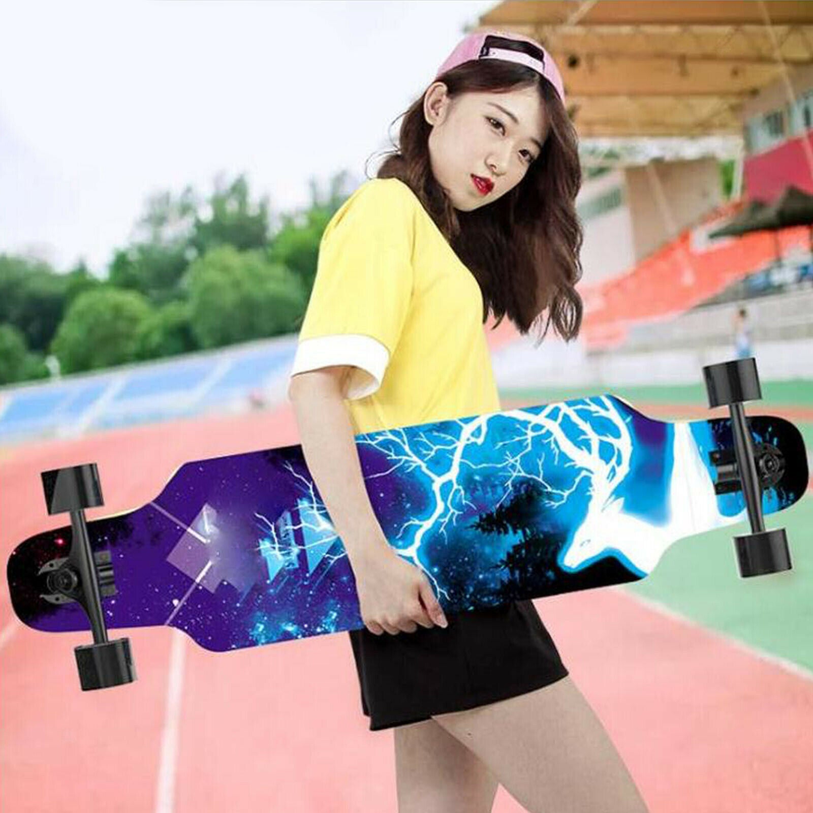 4Pcs Skateboard Wheels Longboard PU Roller Cruiser Decks Maintenance Wheel