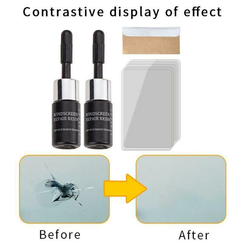 Glass Nano Repair Fluid Kit for Cracked Car Windshield Repair Glue Fix Glass