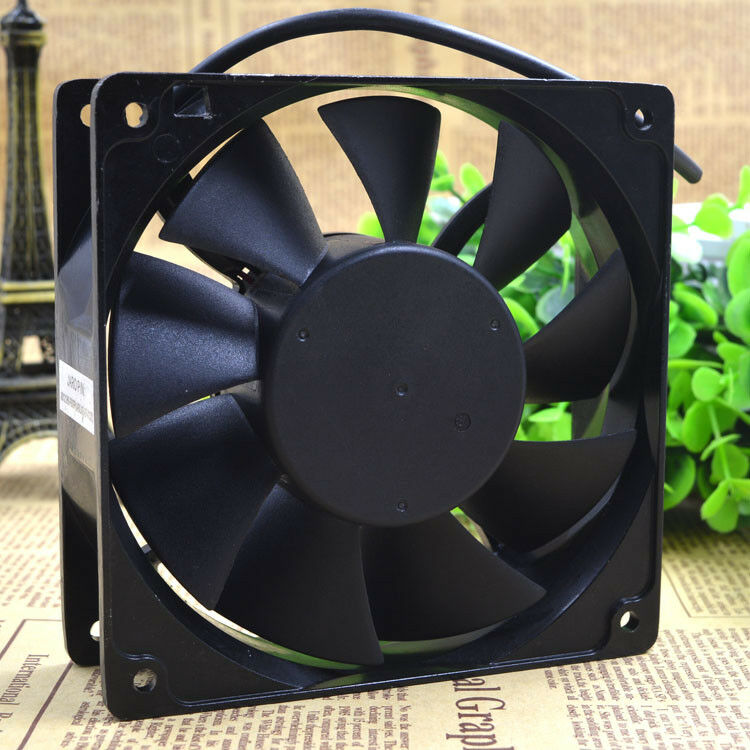 For 120mm 38mm AD1212HB-F93GP 12V 200CFM PC Cooling 3pin Metal 4 Screws Ball Bg
