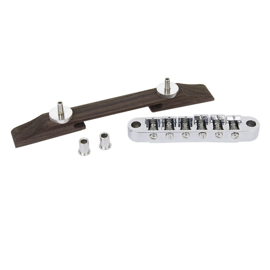 Guitar Rosewood Bridge With Saddles