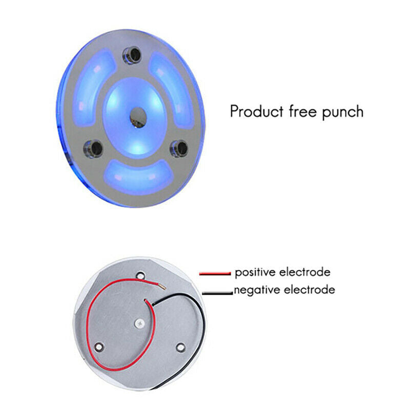 Dual Blue/White Press Dimmer LED Lamp 12-30V DC LED Circular Roof Ceiling LiH5K5