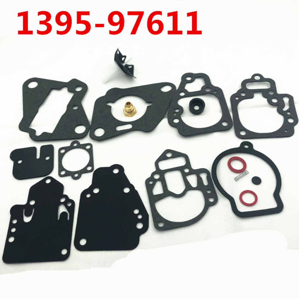Carburetor Gasket Kit For Mercury 6hp-25hp 2cyl Replace Mariner Part #1395-97611
