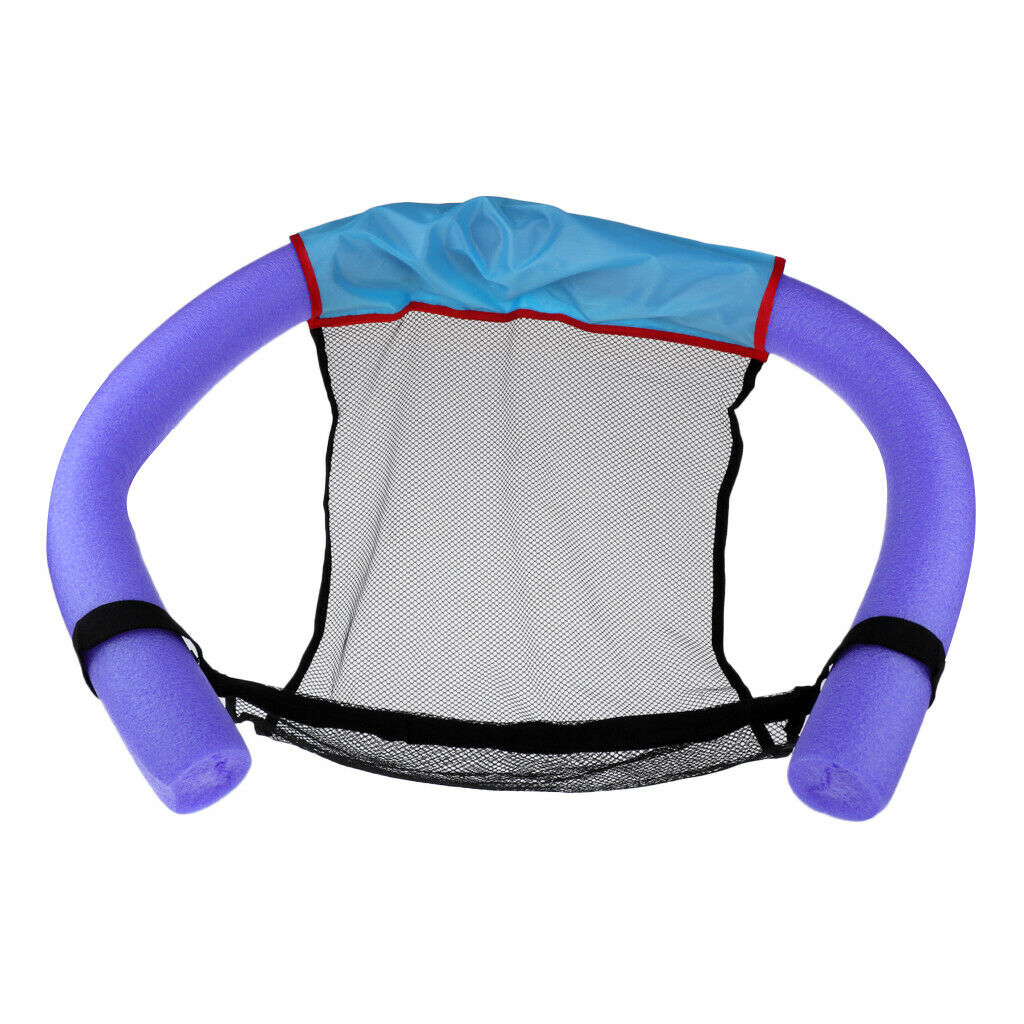 Swimming Pool Seat Noodle Sling Float Chair Net Amazing Bed Water - Purple, 6.5