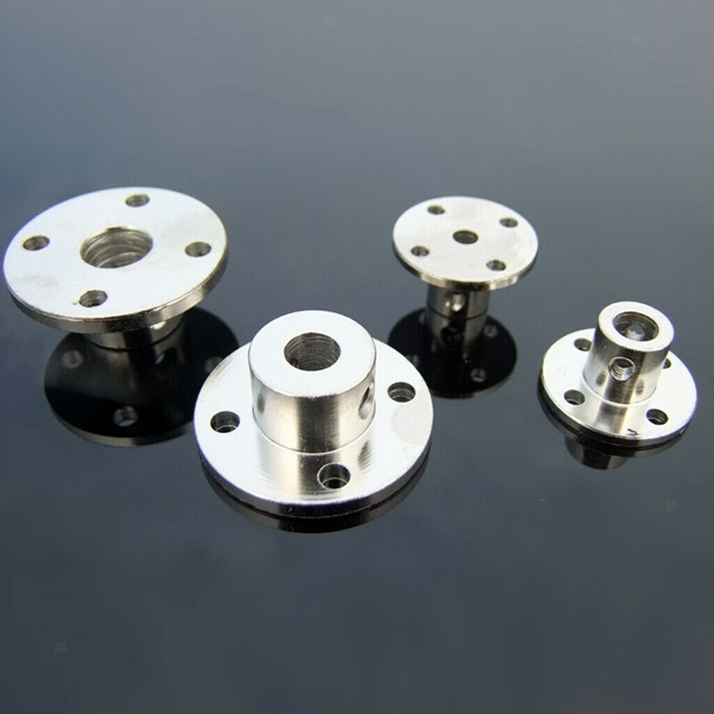 2 Set of  8mm Rigid Flange Coupling Motor Guide Shaft Coupler Motor Connector
