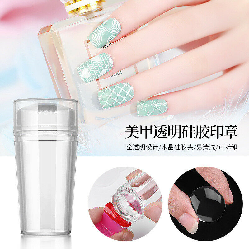 2Pcs Nail Art Stamper Scraper Image Plate Manicure Print Tools Print Tool DIY.DD