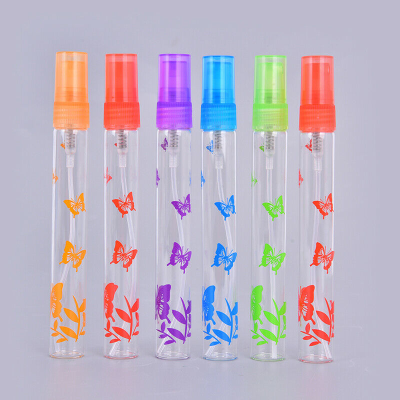 6Pieces 10ml Mini Perfume Bottle&Glass Empty Spray Printing Bottle ES^ZYW Ra FT
