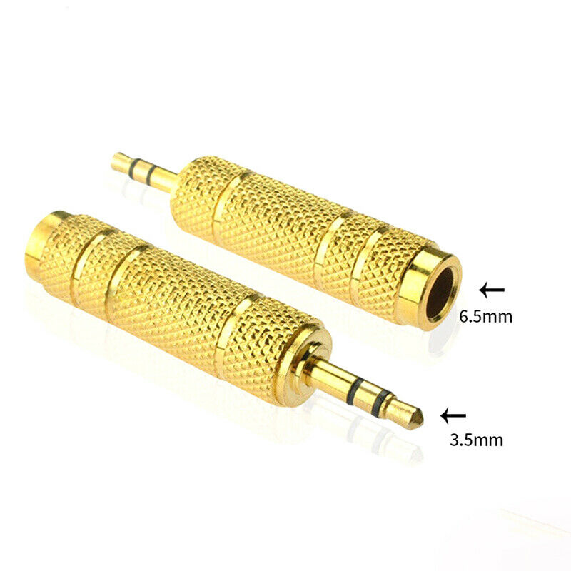 6.5 mm Socket Female to 3.5 mm Plug Male Stereo Audio Adapter Jack Microp.l8