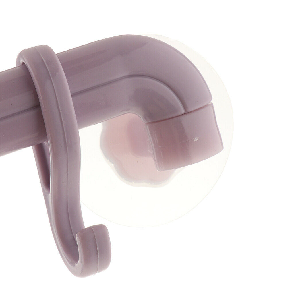 6 Hook Self Adhesive Hanger Hooks Purple