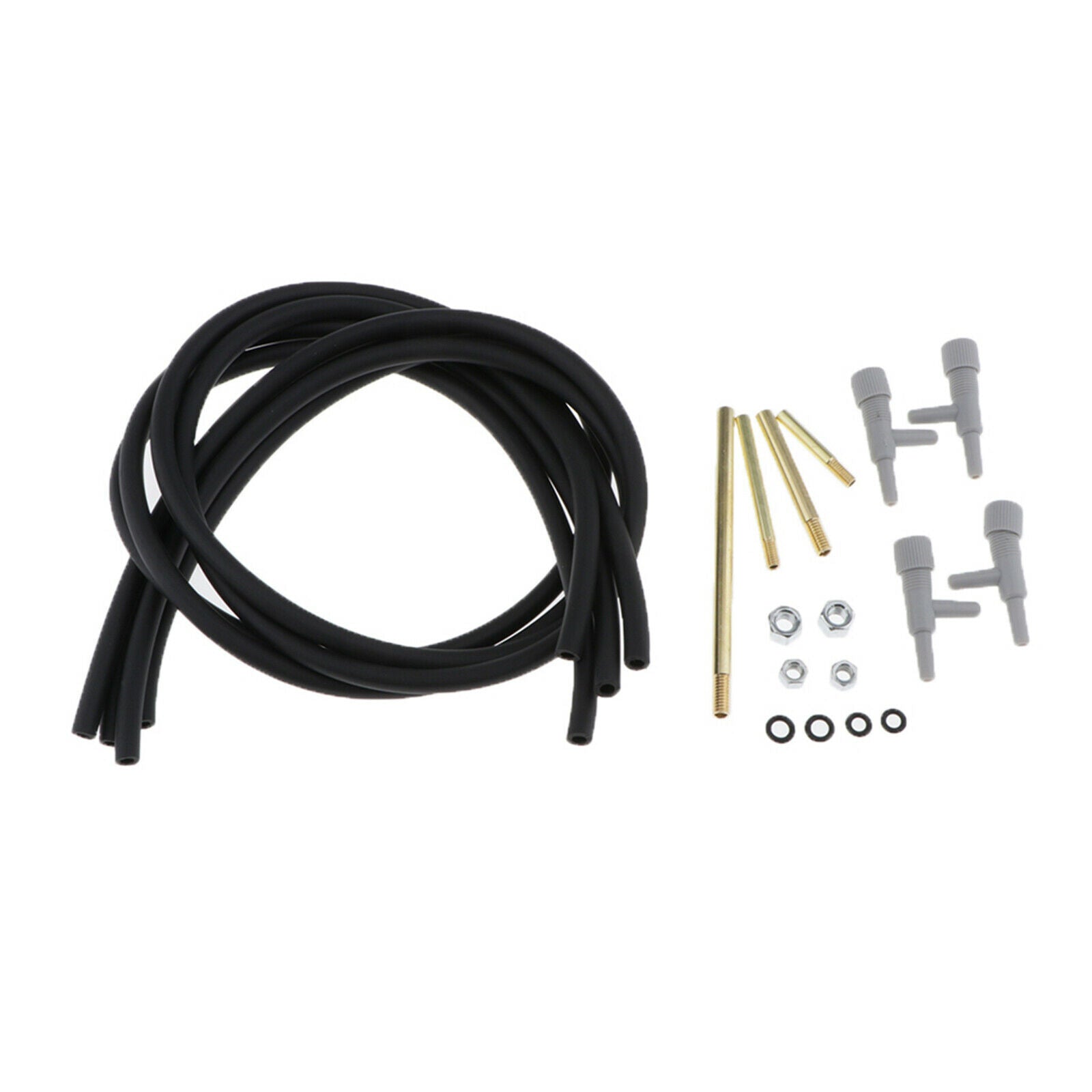 Professional Carburetor Fuel Vacuum Gauge Balancer Synchronizer Kit Black