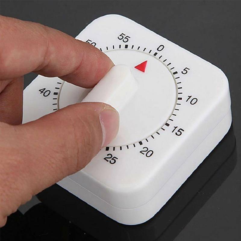 60Minutes Kitchen Cooking Baking Timer Wind Up Mechanical Clock Alarm Stopwatch!