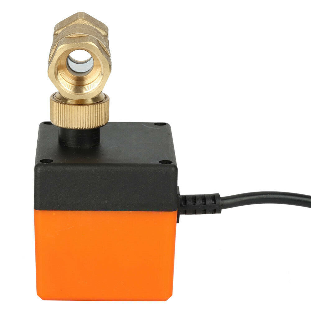 12V G1/2" DN15 Brass 2 Way Motorized Ball Electrical Valve for Flow Control