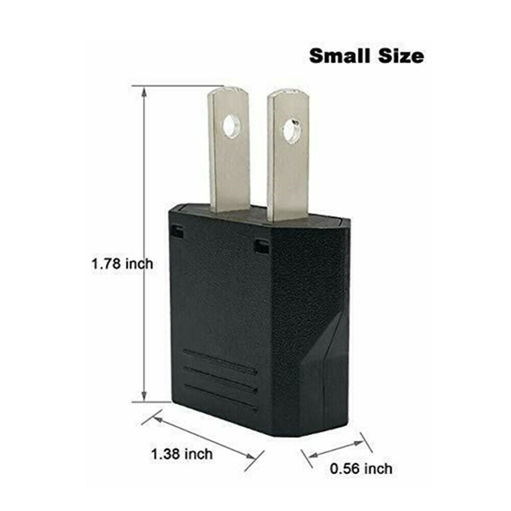 European to American Outlet Plug Adapter Electrical Travel Power Tool Converter