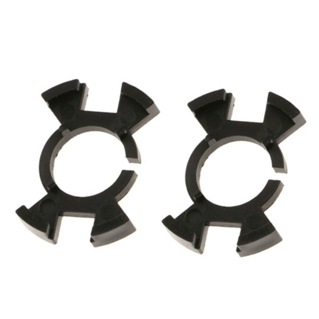 2 Pieces Dustproof Housing Seal Caps + 2x Car LED Bulb Base Clip Retainer