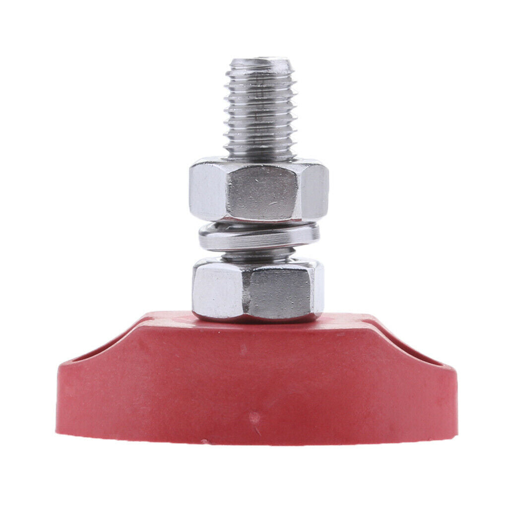 Power Post Block Insulated Terminal Stud 6mm for Marine Boat Truck Red