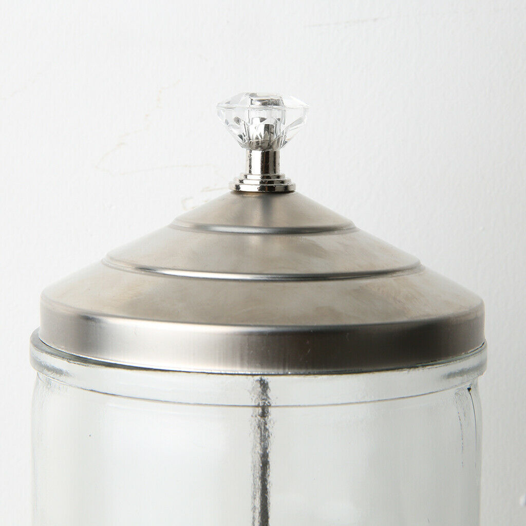 2pcs Disinfectant Jar Sanitizing Glass Jars Bottle for Barber Salon Nipper