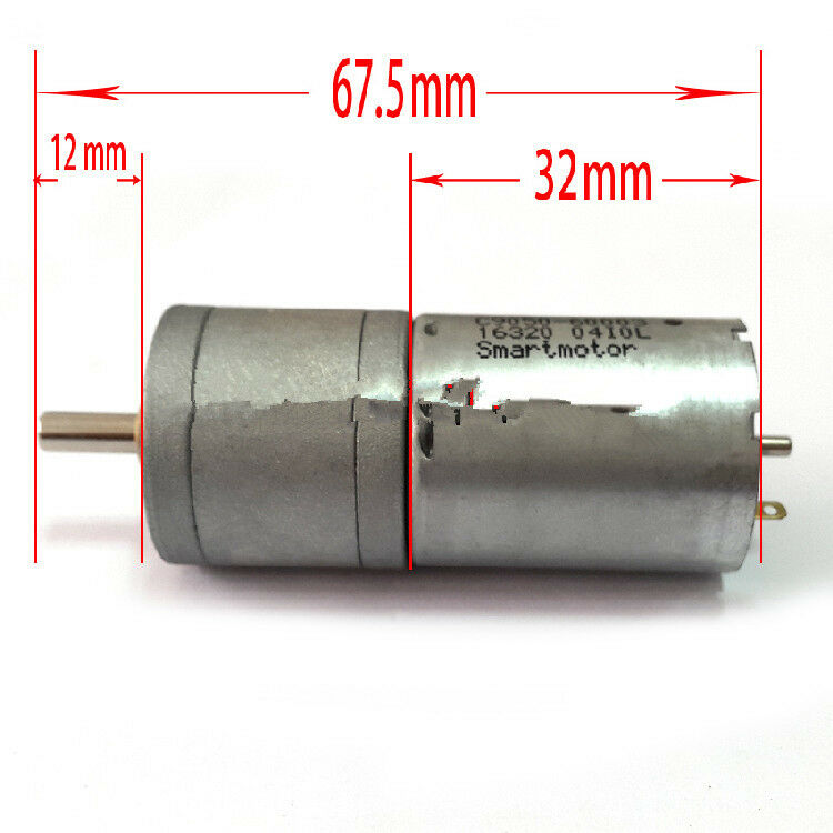 25GA-370 DC12V 30 RPM 60mA 25mm Dia Permanent Magnetic Planet Gear Motor DIY car