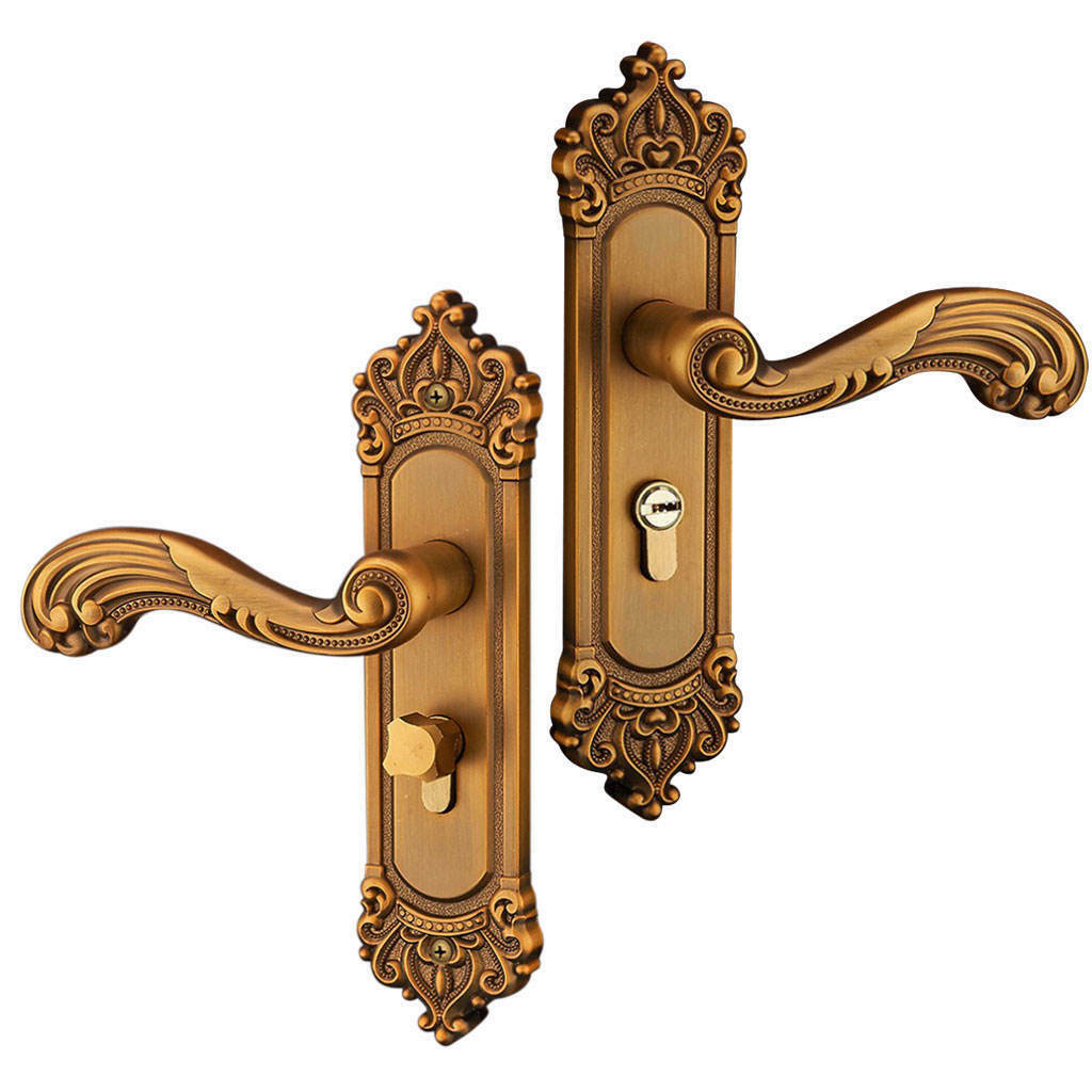 Door Handle Lock Zinc Alloy Interior Door Handle Kitchen Washroom Bathroom