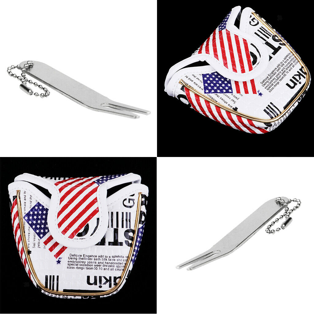 Semicircle Golf Mallet Putter Cover And Portable Bent Divot