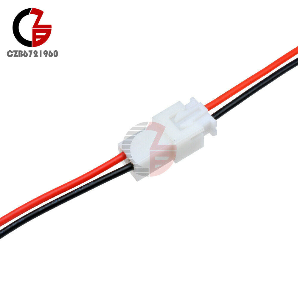5Pairs XH 2PIN 2.54mm 10cm Long JST Male to Female Plug Wire Connector New