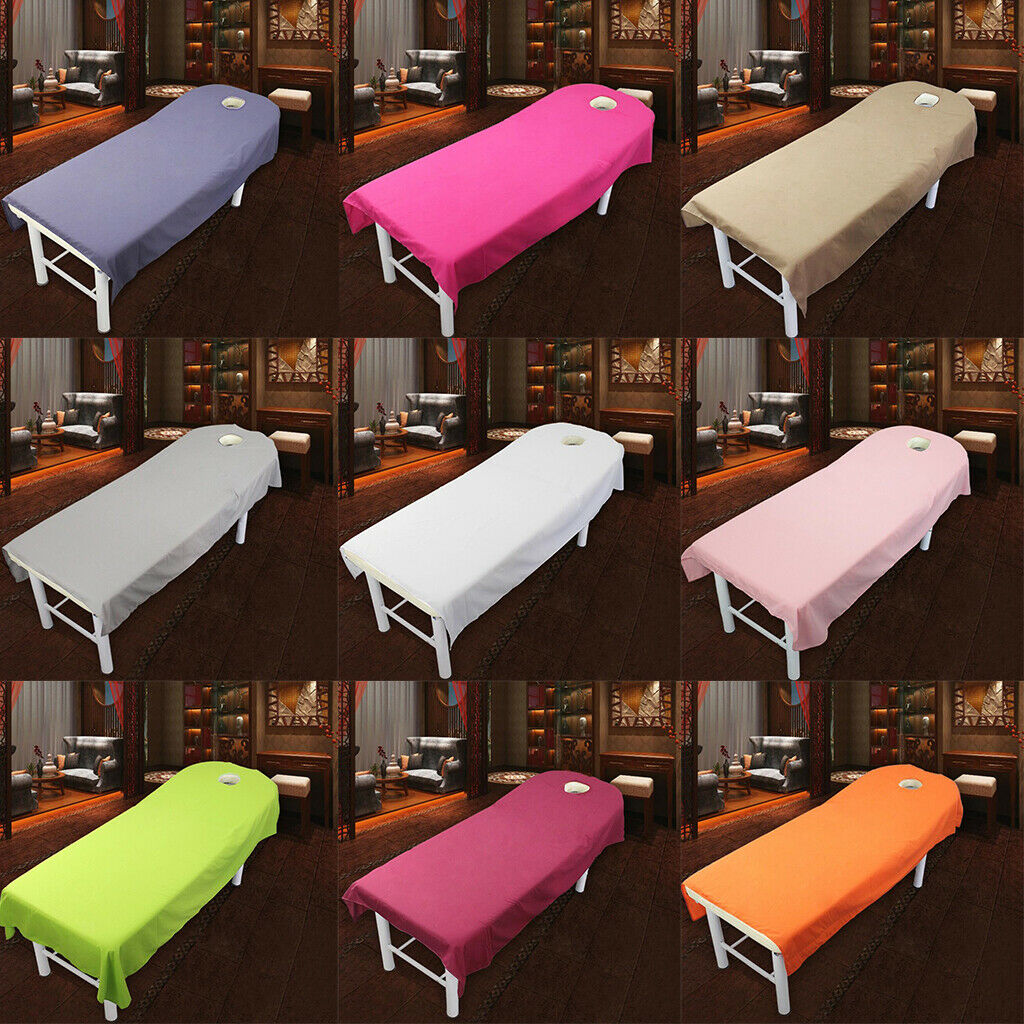 2pcs Soft Massage Table Cover Beauty Bed Sheet for Cosmetic Salon 80x190cm
