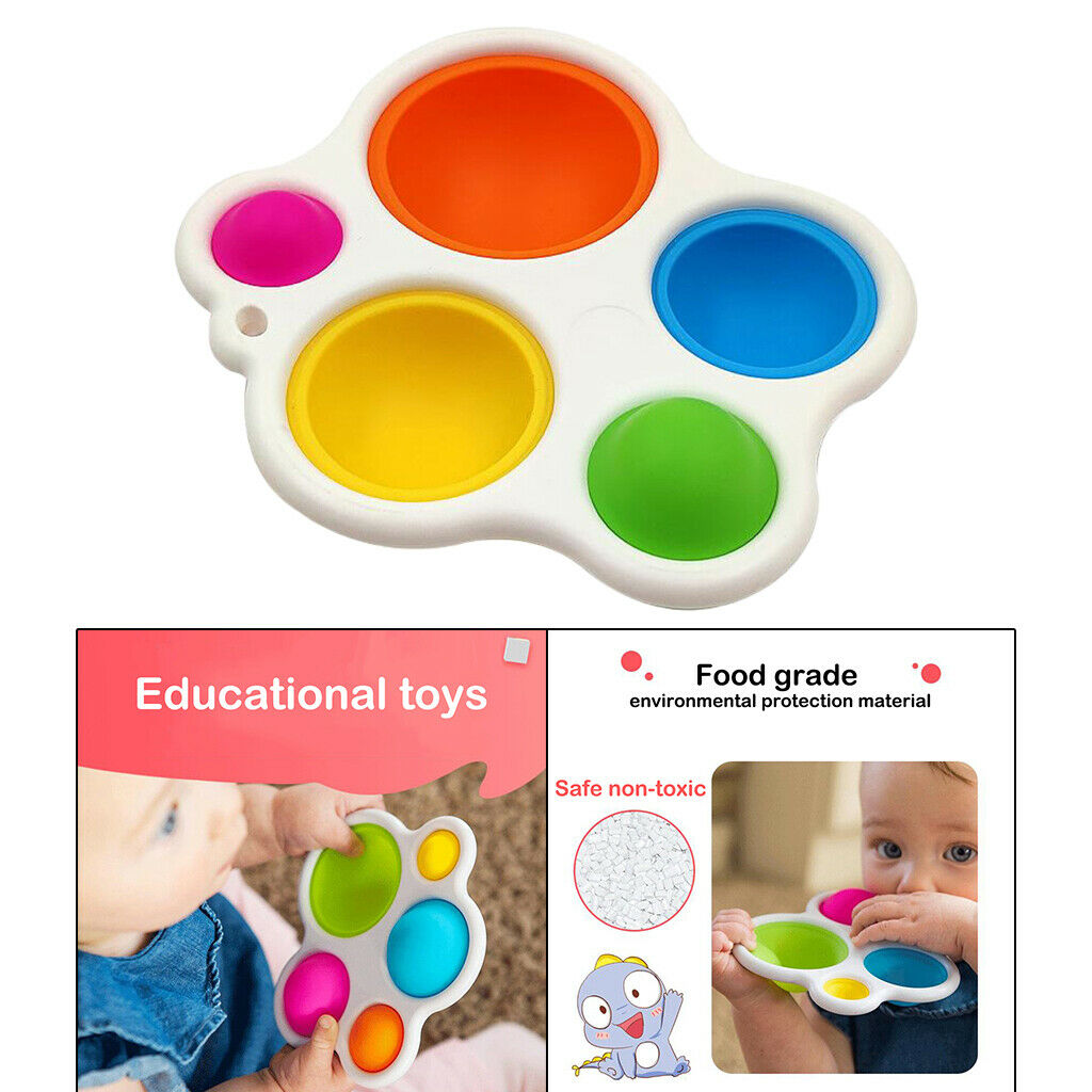 Baby Simple Sensory Toys, Silicone Flipping Board for Toddler Early Educationals