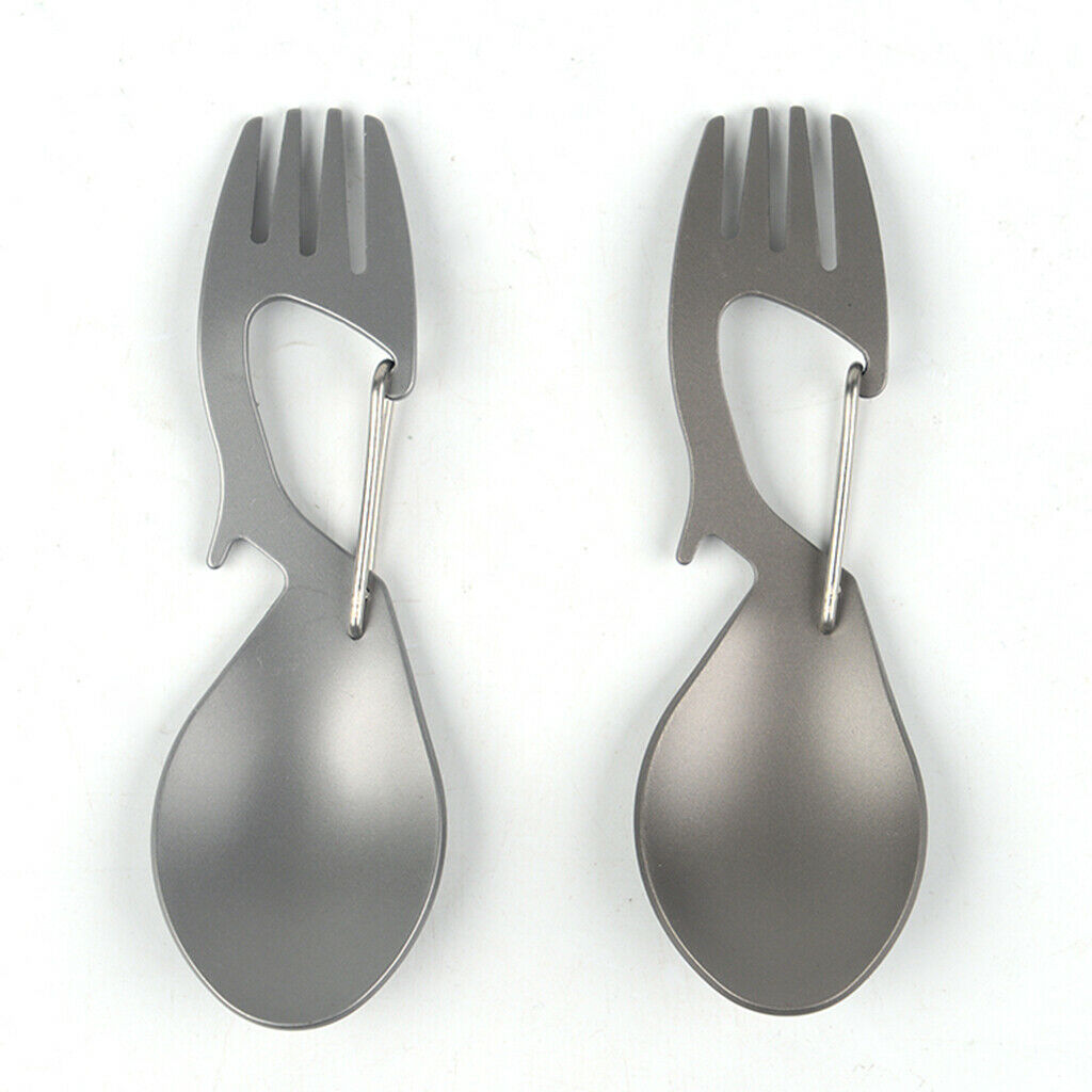3-in-1 Multifunctional Spork Outdoor Tableware Utensil Spoon for Backpacking