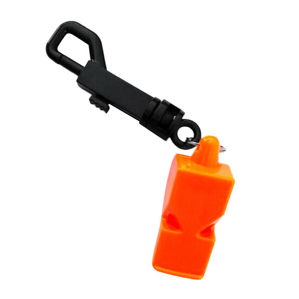 6x Whistle Safety Clip for Emergency Emergency Signaling in Case of Rowing
