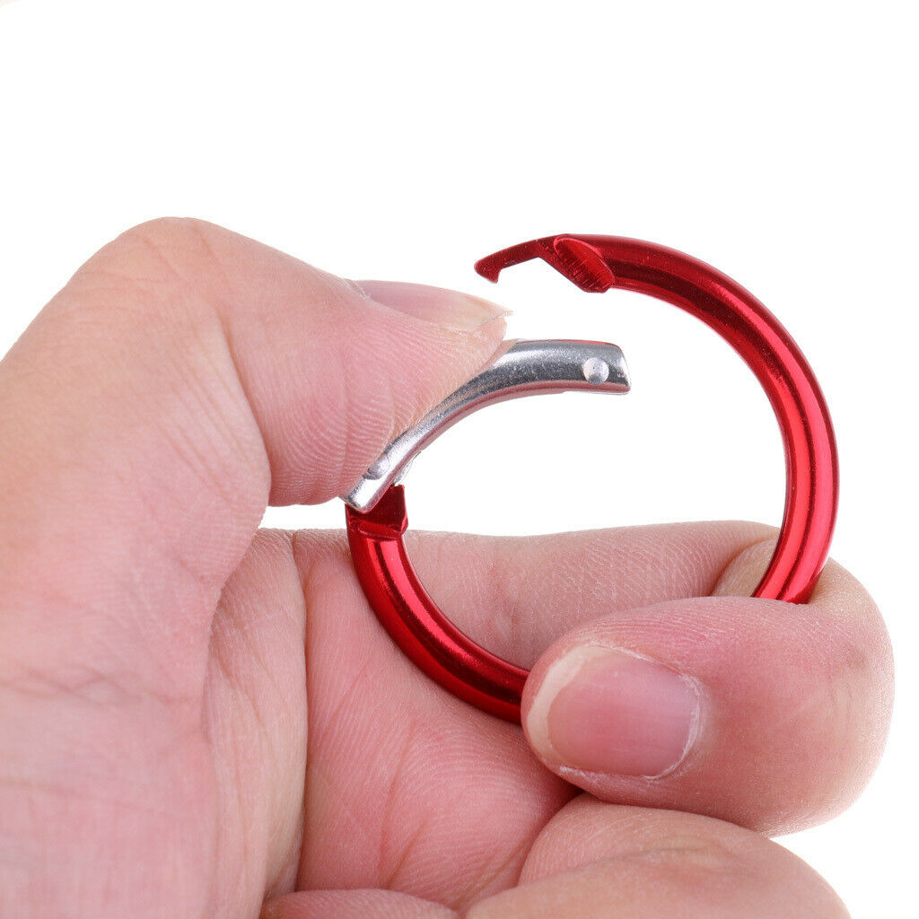 6pcs Red Carabiner Spring Snap Clip   Buckle for Bags Purses Keychain