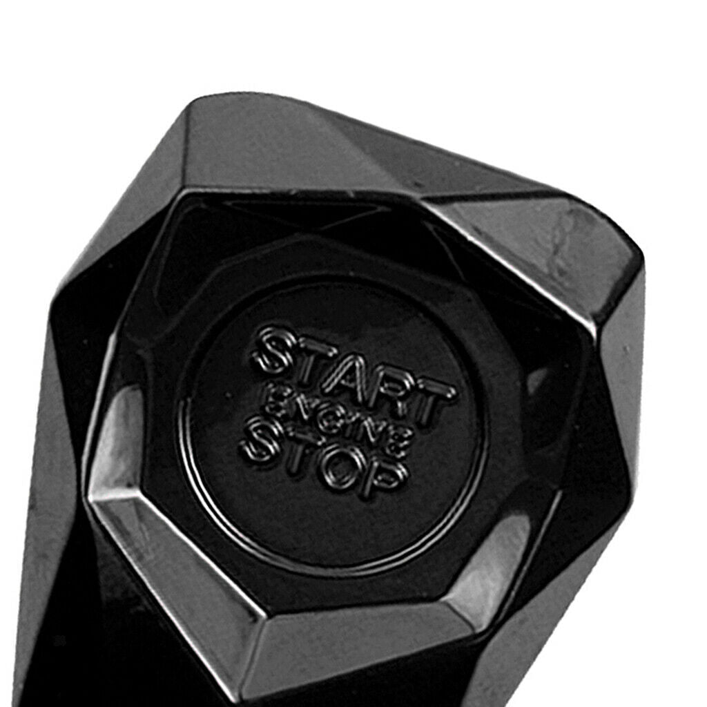 Black Alloy Car Engine Ignition Switch Protective Cover Interior Decorative