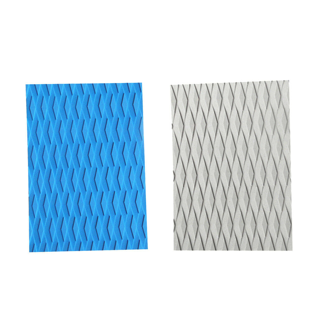 2pcs Traction Surfing Pad Mat Surf AccessoriesSurf Boat Tail Pad Black/Blue