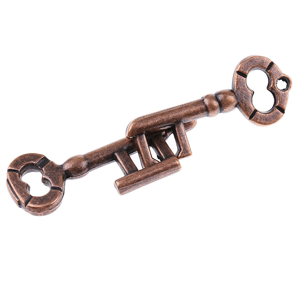 1/Set Key Lock Classic Metal Brain Teaser Keys Puzzles for Kids Development