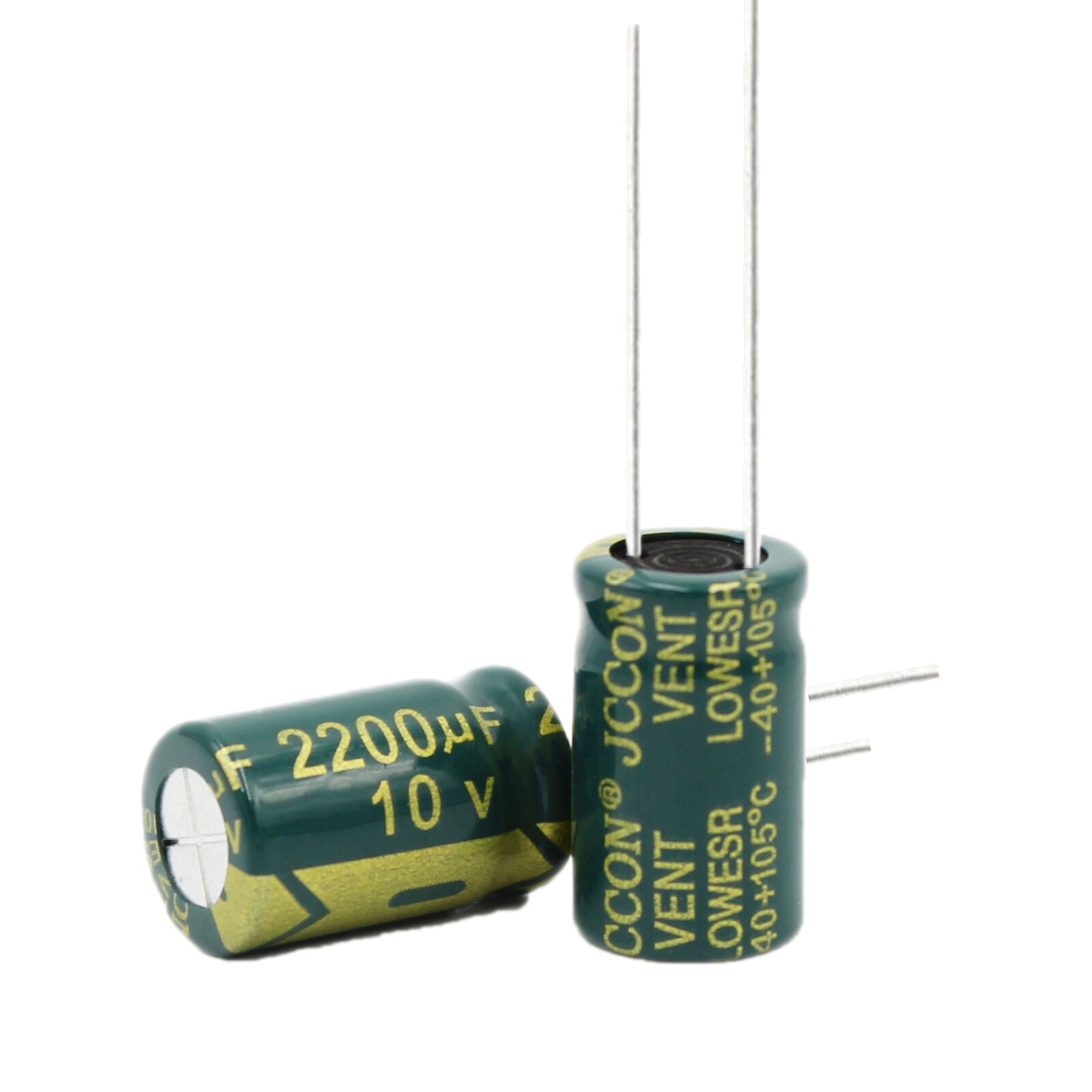 10pc 10v2200uf aluminum electrolytic capacitor high frequency power adapter10x17