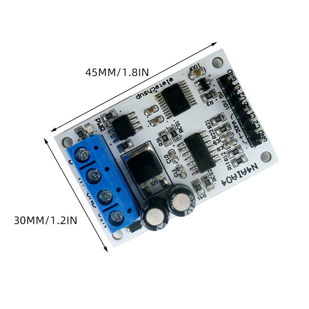 Voltage Current Analog Acquisition 4 Channel RS485 Module 9V 12V 24V N4AIA04 RTU
