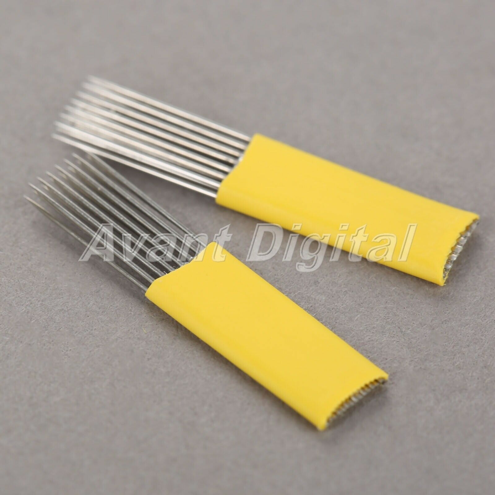 10X Stainless Steel Eyebrow Tattoo Permanent Makeup Pen Blade 15Pin Needles Kit