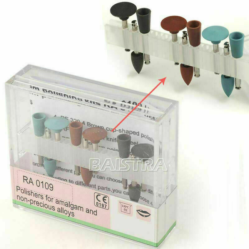 5 X Dental Diamond Polisher Bur Drill RA0109 For Low-Speed Handpiece SG1201